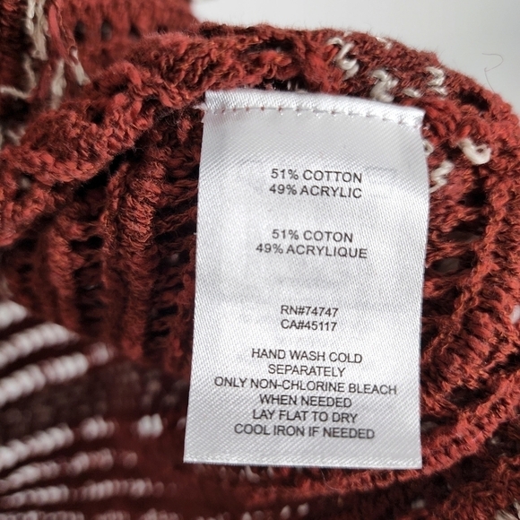 NATURAL REFLECTIONS OPEN FRONT FRINGED CARDIGAN - Picture 6 of 7